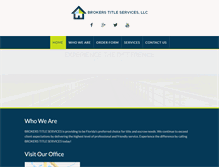 Tablet Screenshot of brokerstitleservices.com